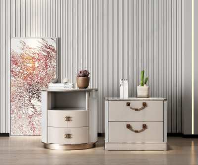 现代床头柜3D模型下载